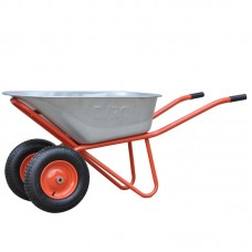 Тачка строительная DARC MASTER 2x140 (0,9 мм, до 140 л, до 370 кг, 2x4.00-8, пневмо, ось 20*85)
