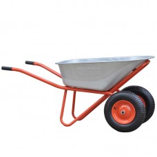 Тачка строительная DARC MASTER 2x140 (0,9 мм, до 140 л, до 370 кг, 2x4.00-8, пневмо, ось 20*85)
