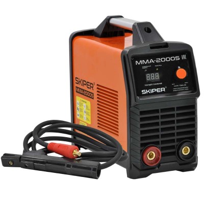 купить Инвертор сварочный SKIPER ММА-2000S (160-260 В, LED диспл., 120А, 1,6-2,5 мм, электрост. от 6,0 кВт)