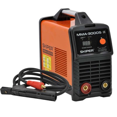 купить Инвертор сварочный SKIPER ММА-3000S (160-260 В, LED диспл., 160А, 1,6-4 мм, электрост. от 6,0 кВт)